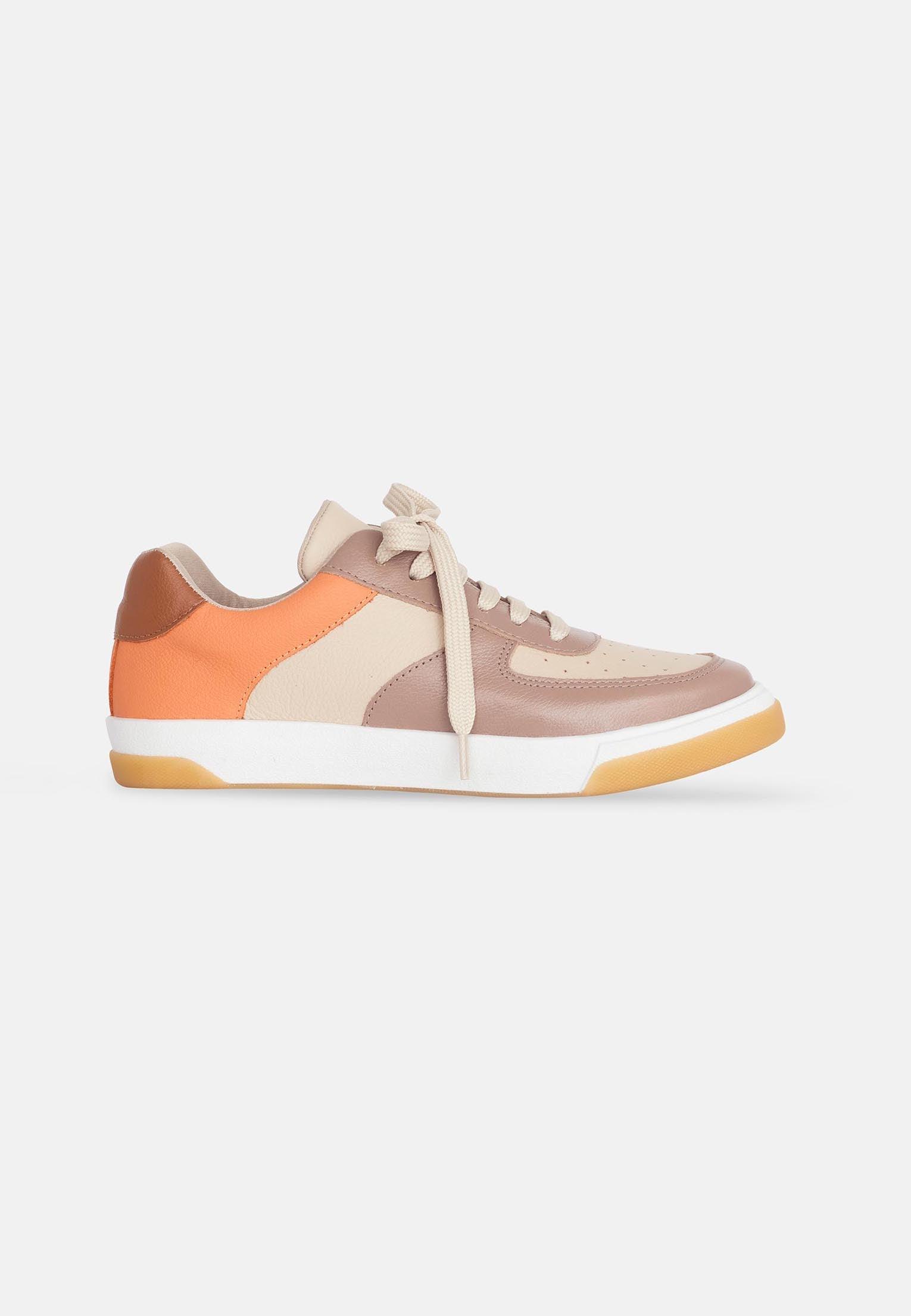 Women's Sneakers Leather Beige - Andira